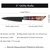 Damaskovski kuhinjski nož EN-37393 - Nakiri / Crvena / Smeđa KP37393