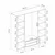 Hanah Home ormar sa reflektujućim staklom Nisa 20658, 180 cm, peščar