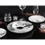 Creatable Jedilni Servis Luna Black Flower, 18-Delni