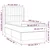 Greatstore Box spring postelja z vzmetnico LED črna 90x190 cm blago