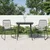 3-dijelni vrtni blagovaonski set od PVC ratana crni