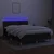 Vidaxl Box spring postelja z vzmetnico LED črna 140x190 cm blago