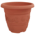 Saksije za biljke 6 pcs Crvena cigla O 22 x 18 cm Plastika
