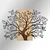 Sombra del Bosque -1 NaturalBlack Decorative Wooden Wall Accessory