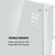 Klarstein Bornholm Smart, konvekcijska grijalica, 2000 W, WiFi, LED zaslon, timer, IP24, bijela
