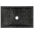 Umivaonik 45 x 30 x 12 cm mramorni visoki sjaj crni