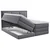 MID.YOU POSTELJA BOXSPRING 200 cm  x 200 cm , tekstil temno siva