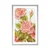 Plakat s paspartujem vintage šopek vrtnic - 30x45 white