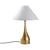 Opviq Stona lampa Luna-15276, 50x50x68 cm, IP20, Zlatno-bele boje