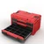Predalni modul QBRICK SYSTEM ONE Drawer 3 Toolbox 2.0 Red Ultra HD 65569
