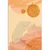 Slika moderni vzorci Peach Fuzz - 100x150