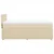 Vidaxl Box spring postelja z vzmetnico krem 80x200 cm blago