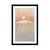 Plakat s paspartujem skrivnostna dama - 30x45 black