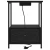 Noćni ormar 2 pcs Crni hrast 42 x 41 x 56 cm Konstruirano drvo