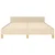 Vidaxl Posteljni okvir brez vzmetnice krem 140x190 cm blago