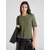 s.Oliver BLACK LABEL Majica temno rjava/zelena