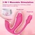 SuperLove Triple Stimulation Wearable Panty Vibrator with Remote Pink