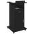 Podij s ladicama Crni hrast 55 x 55 x 107 cm Konstruirano drvo