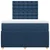 Vidaxl Box spring postelja z vzmetnico modra 120x190 cm blago
