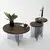 Hanah Home Set klub stolova Serenity 2, 2 komada, Braon