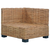 Kutna sofa od prirodnog ratana s jastucima