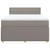 Vidaxl Box spring postelja z vzmetnico taupe 160x200 cm blago