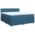 vidaXL vidaXL Box spring postelja z vzmetnico modra 200x200 cm žamet, (21305331)