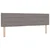 LED glava postelje Taupe blago