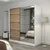 Hanah Home Garderober Kale-7154, 220x210x52 cm, Hrast
