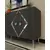 HANAH HOME Komoda Domino KB150 Anthracite Silver