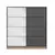 Hanah home Ormar Kale 180x210x52cm Bež-Antracit