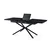 Hanah Home Trpezarijski sto Falcon - 2962, 160x79x90 cm, Crni
