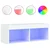 TV ormarić s LED svjetlima bijeli 80x30x30 cm