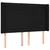 Vidaxl Box spring postelja z vzmetnico LED črna 140x190 cm blago