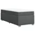 Vidaxl Box spring postelja z vzmetnico temno siva 90x190 cm blago