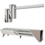 Hanah Home TV komoda sa policama Beril, 180x40x37 cm, Bela