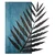 Hoja de Arte -1 - Blue, Black BlueBlack Decorative Wooden Wall Accessory