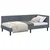 vidaXL Kotna postelja Temno siva 90 x 190 cm Samet in sodobno leseno
