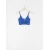 Sinsay - Crop top u stilu negližea - zumbul plava