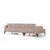 Atelier del Sofa Ugaona garnitura Horizon 85x43x207cm Svetlobraon
