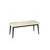 Hanah Home klupa Pera Bench, 105 cm, krem / crna