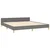 Vidaxl Posteljni okvir brez vzmetnice temno siv 160x200 cm blago