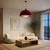 Brilagi - LED luster na lanku METALO 1xE27/40W/230V prečnik 60 cm bordo/bakarna