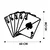 Wallity Zidna dekoracija Kare As, 60x45 cm, 1.2mm, Crna