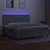 Vidaxl Box spring postelja z vzmetnico LED sv. siva 200x200 cm blago