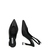Karl Lagerfeld Čevlji s peto in s paščki, črna