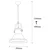 Opviq Luster Dodo-2601, 136cm30x30 cm, E27, 40W