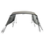 Tenda bimini s 4 luka i mrežastim zidovima 243x(185-198)x137 cm