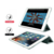 Maska na preklop Tablet Stripes Samsung Tab S9/ X710 zelena