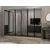 Hanah Home ormar sa reflektujućim staklom Nisa 20651, 270 cm, dore